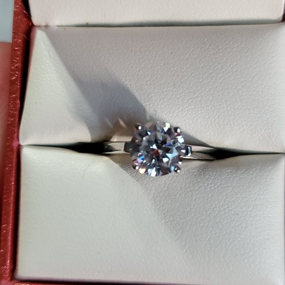 Berricle Jewelry - Sterling silver 1 carat CZ ring